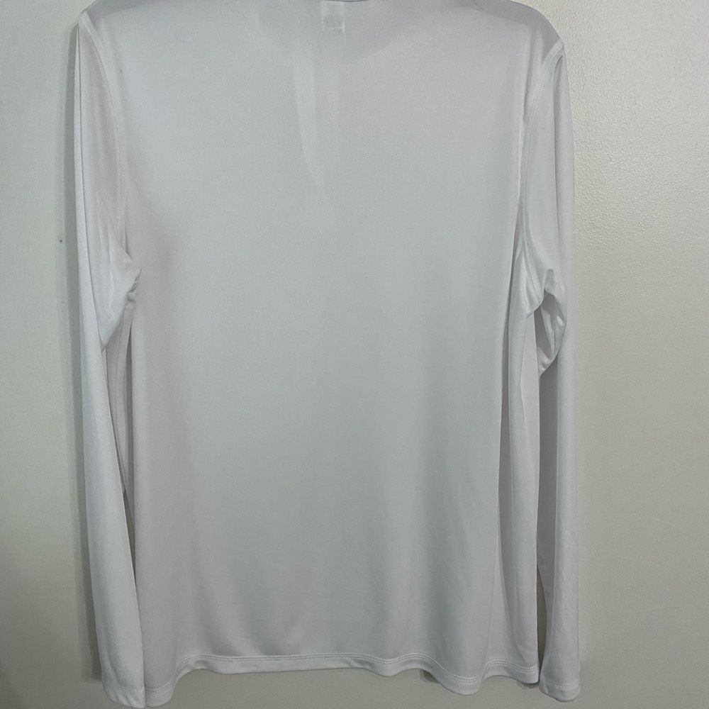 New without tags white 1/4 zip climate cool lightweight pullover Size X Large - Picture 2 of 4